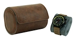 leather travel watch case roll organizer