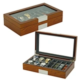 wooden box for watch and watch band strap