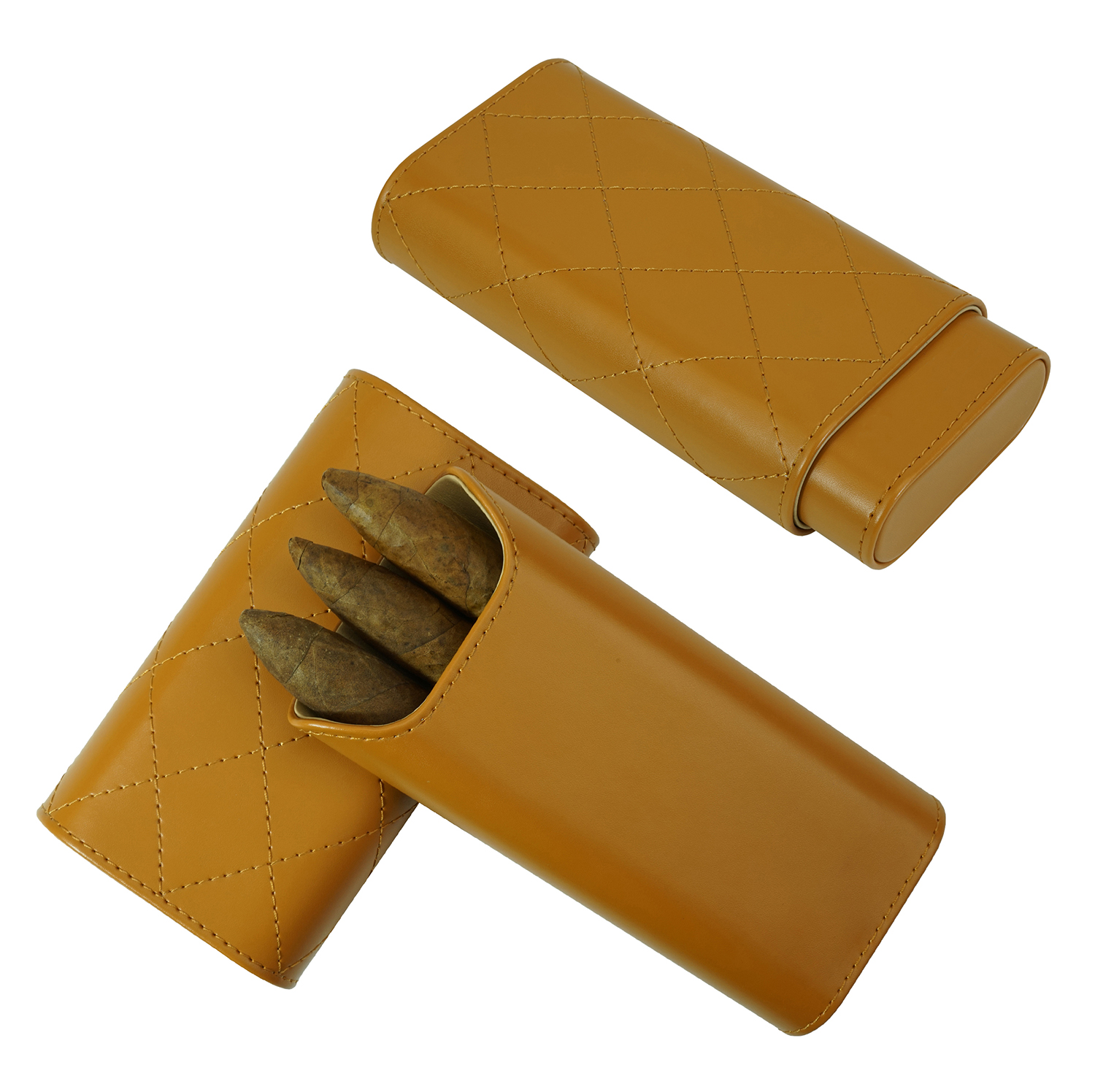 Real Leather Cigar Case
