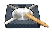 wooden cigar ashtray