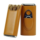 Real Leather Lined Cigar Case