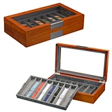 Wooden watch band strap box