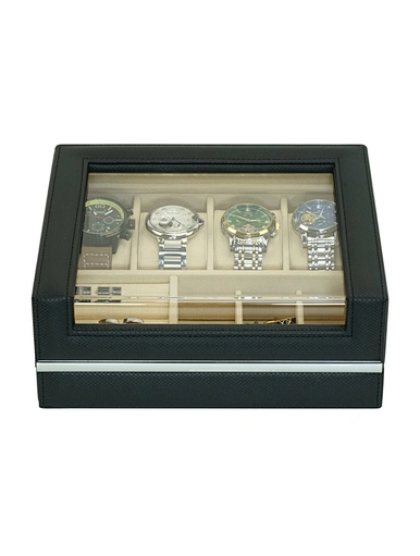 leather watch jewelry display box