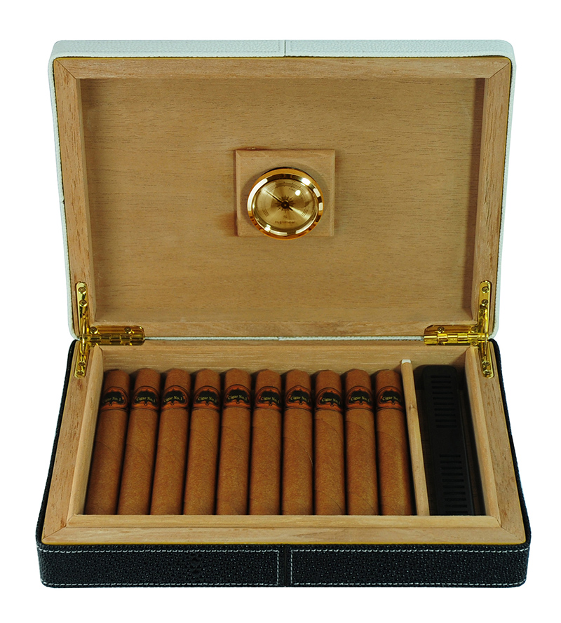 Small Black Humidor