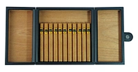 Carbon Fiber Leather Cigar Case