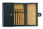 Carbon Fiber Leather Cigar Case