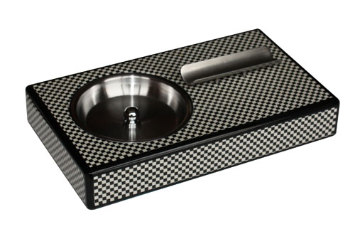 Carbon Fiber Wooden Cigar Ashtray