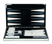 Wood backgammon set for adults