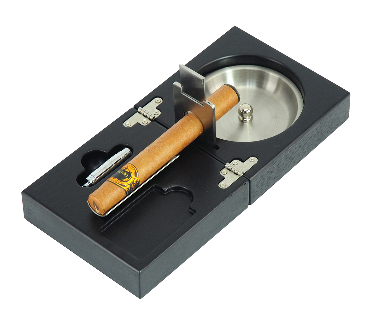 custom ashtray wood portable