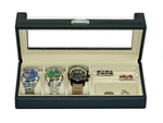 3 watch box with cufflinks tray