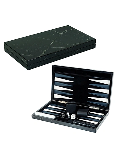 Wood backgammon set for adults