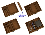 Leather Watch jewelry display organizer box