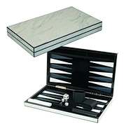 Wood backgammon set for adults