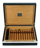 Wood Lined Leather Cigar Case