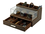 Mens watch jewelry organizer box