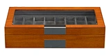 Wooden watch band strap box