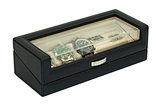 Handcrafted leather watch box