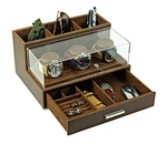 Leather Watch jewelry display organizer box