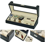 Handcrafted leather watch box