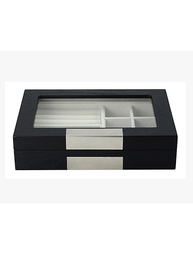 Cufflink Box Wooden Black