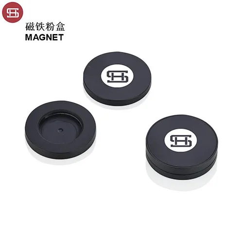 New products empty round custom magnet cosmetic packaging eyeshadow  palette