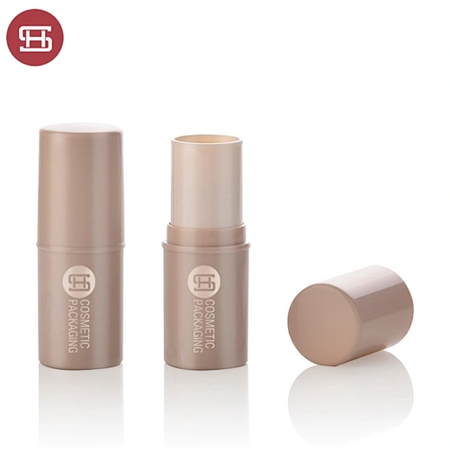Plastic biodegradable lip balm tubes foundation stick Packaging Makeup Empty chapstick lips tube Container with logo custom box