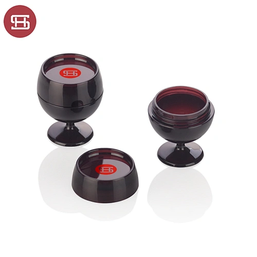 Custom Unique Empty Lip Balm Packaging Red Wine Glass Shaped Lip Balm Containers Plastic Lip Balm Case Containers
