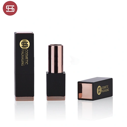 Wholesale Newest Lipstick Packaging  Matte Black Square Lipstick Container Magnetic Empty Makeup Lipstick Tube Packaging