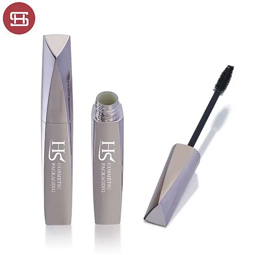 High End Silver Mascara Container Case Empty Mascara Tubes Makeup Brush Tube Mascara Packaging Bottle Packaging