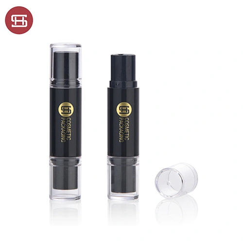 New Design Black Conclear Foundation Stick Tube Double Headed Stick Foundation Container