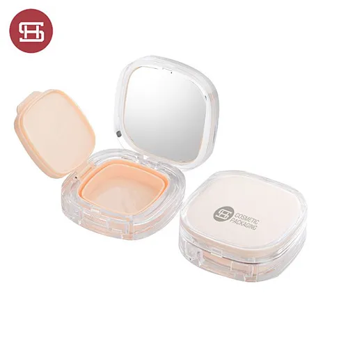 Acrylic square empty cream air BB cushion case pressed compact 20g powder case cosmetic container for makeup