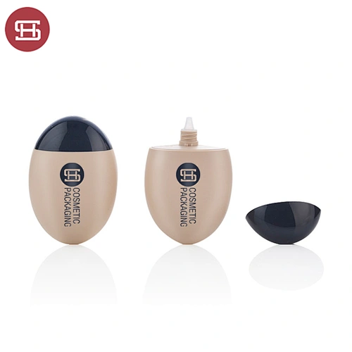 2022 60ml Oval Plastic cosmetic empty liquid foundation squeeze dropper bottles