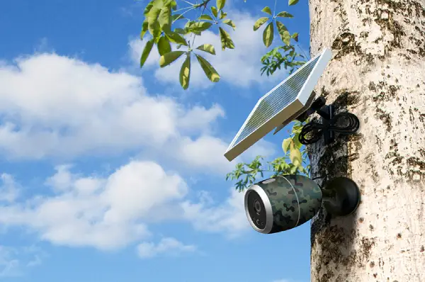 solar powered wireless security camera