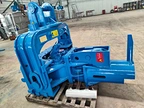 Excavator vibratory pile hammer