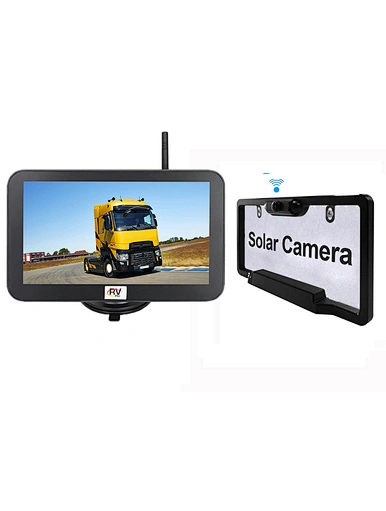 RV solar wireless parking camera