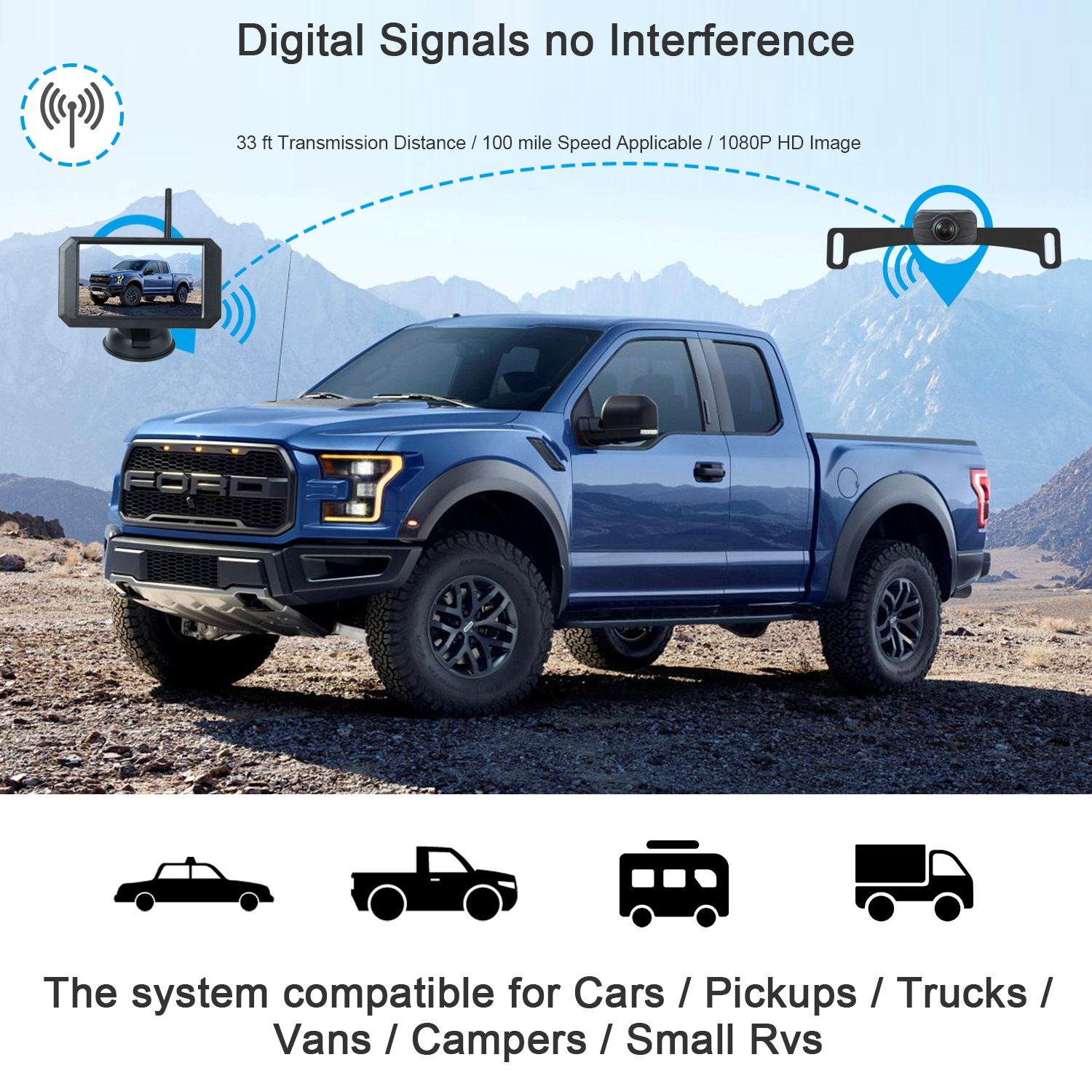 wireless car parking camera