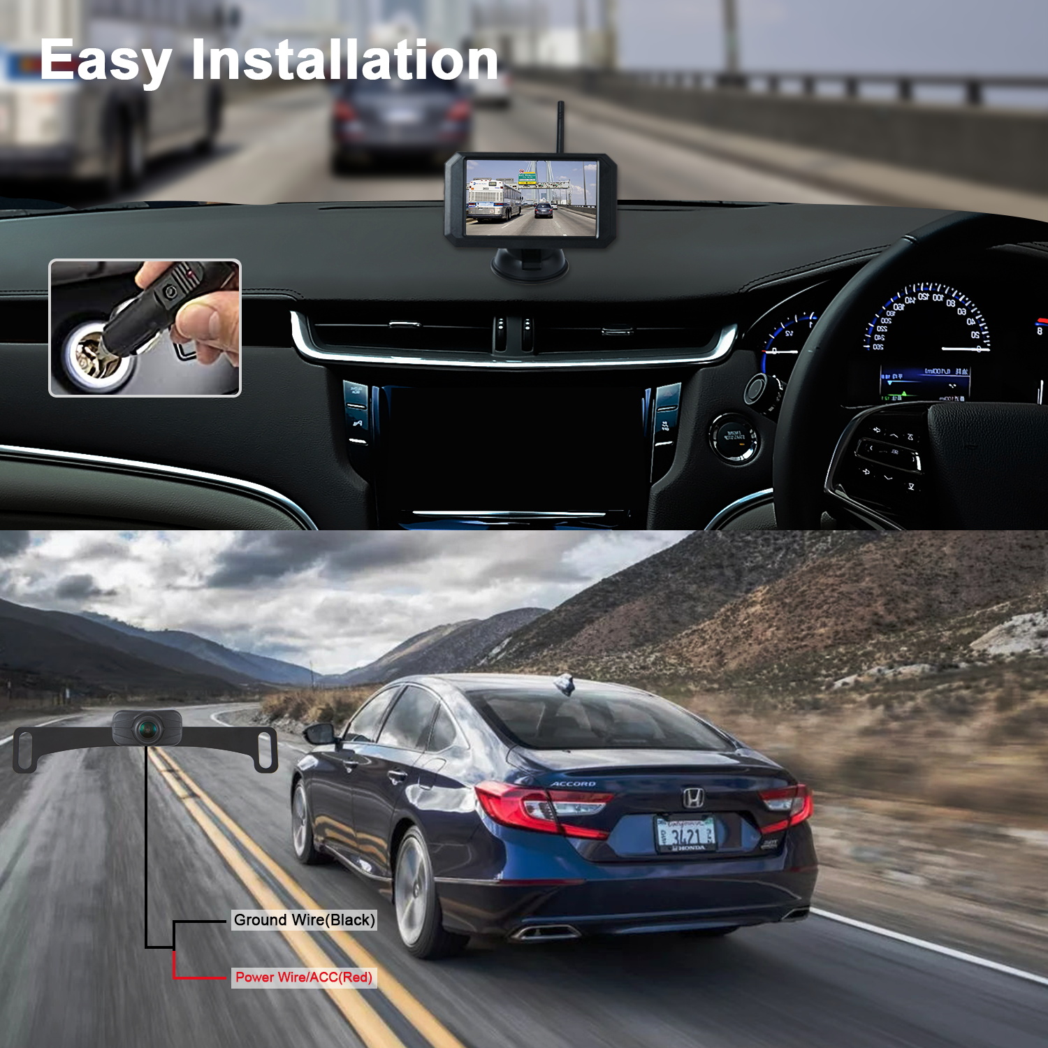 wireless car parking camera