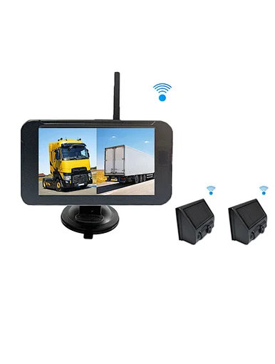 solar wireless backup camera system