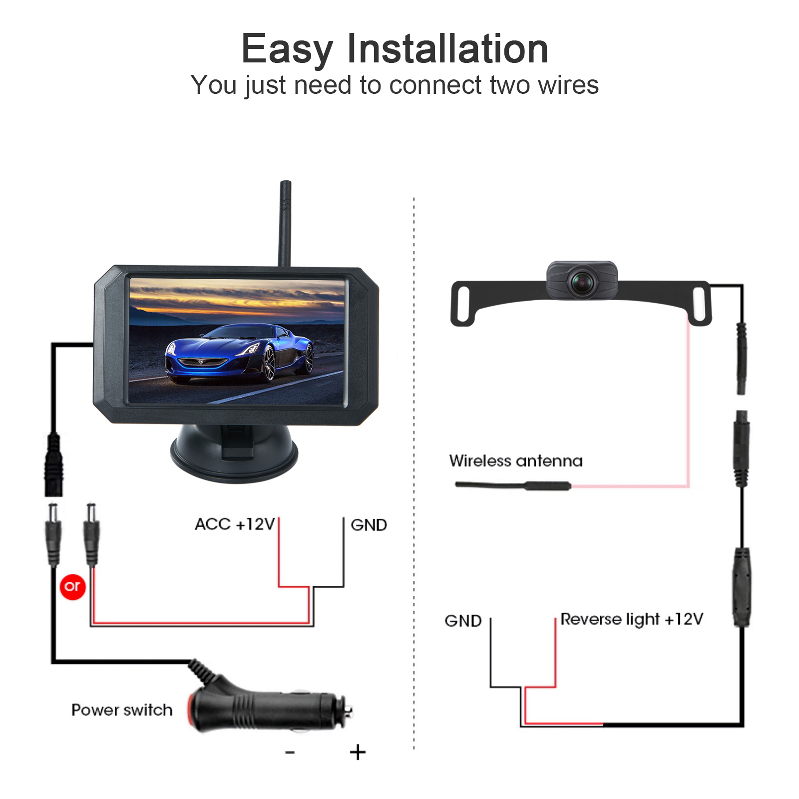 wireless car parking camera