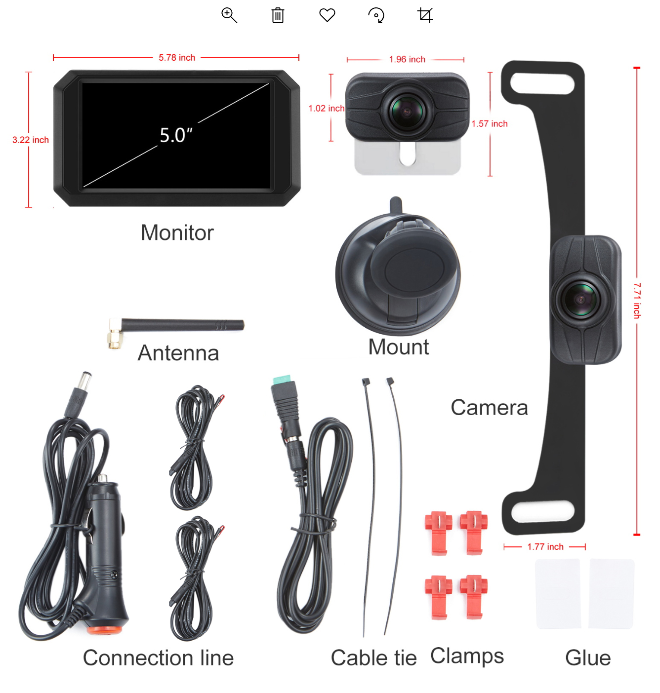 wireless rearview camera