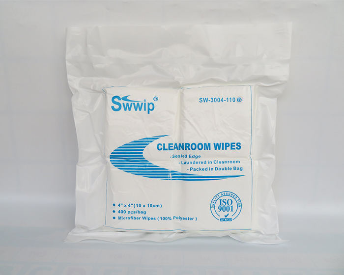 Class 100 lint free cleanroom wipes microfiber wiper