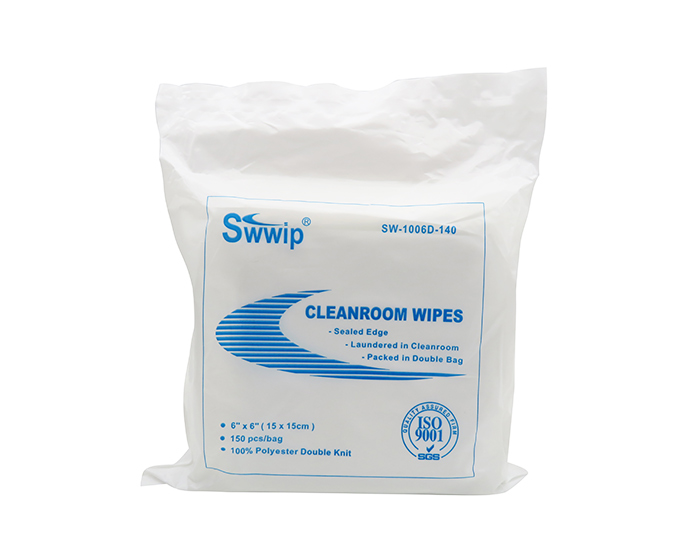 Class 100 lint free clean room cloth polyester wiper cleanroom wipes 6x6