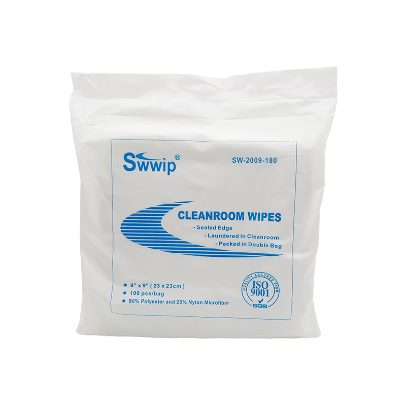 Dry Class 100 Clean Room 9x9 Microfiber Cleanroom Wiper Suppiler
