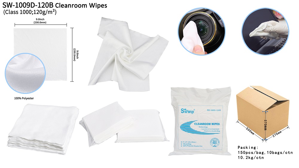 polyester clean room wipes lint free wiper cloth