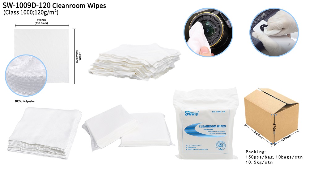 lint free cleanroom wiper 9x9 manufacturer
