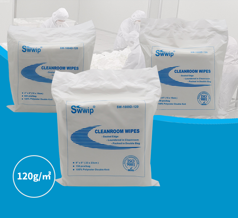 100% polyester cleanroom wipes