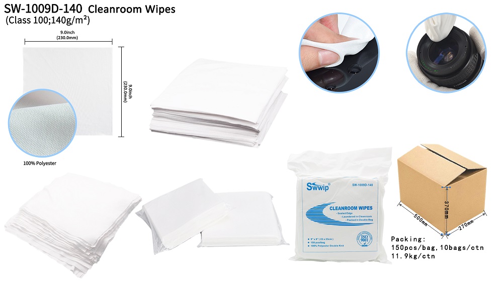 Lint Free Clean Room Wipes Cleanroom Cloth Polyester Wipers Manufacturer