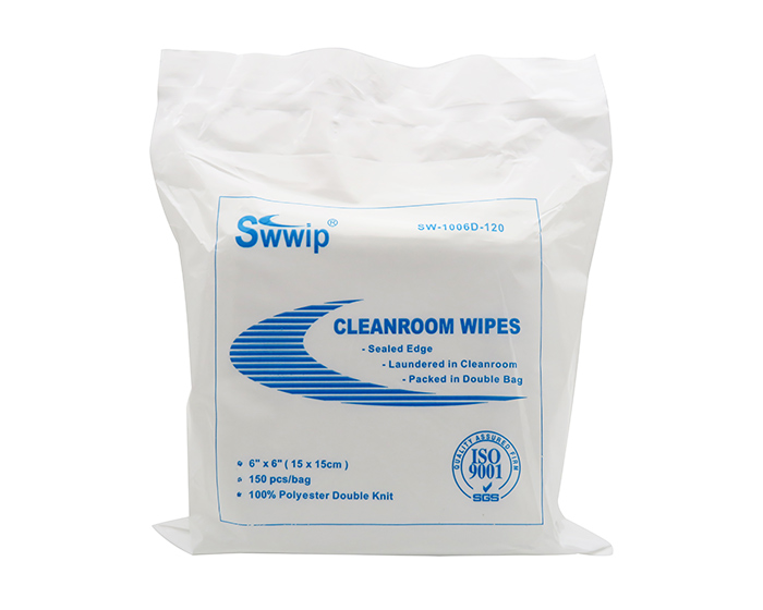 6inch 100% polyester cleanroom wipes