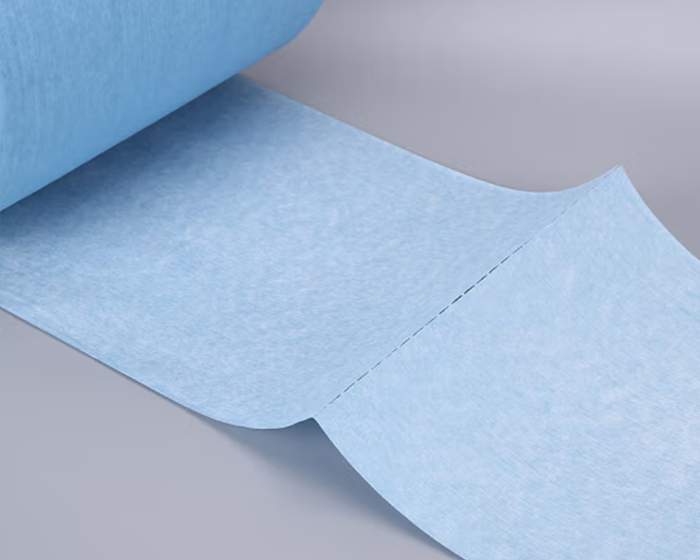 Industrial blue dry wipes roll