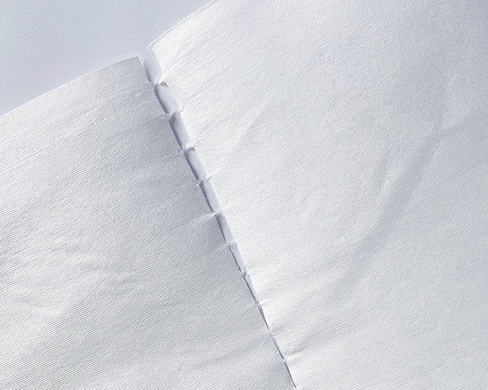 Industrial white paper lint free roll